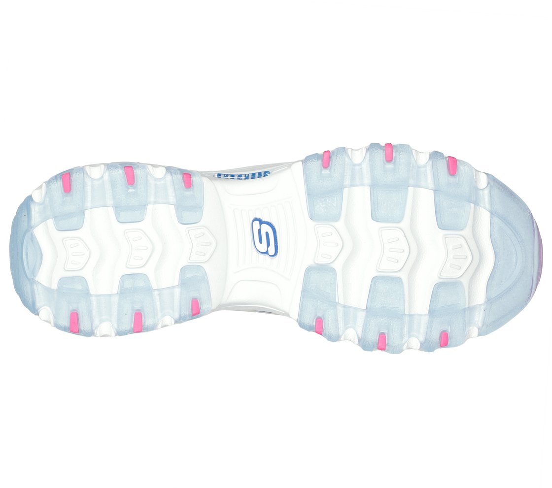 D'LITES-FRESH AIR, BLUE/HOT PINK Footwear Bottom View