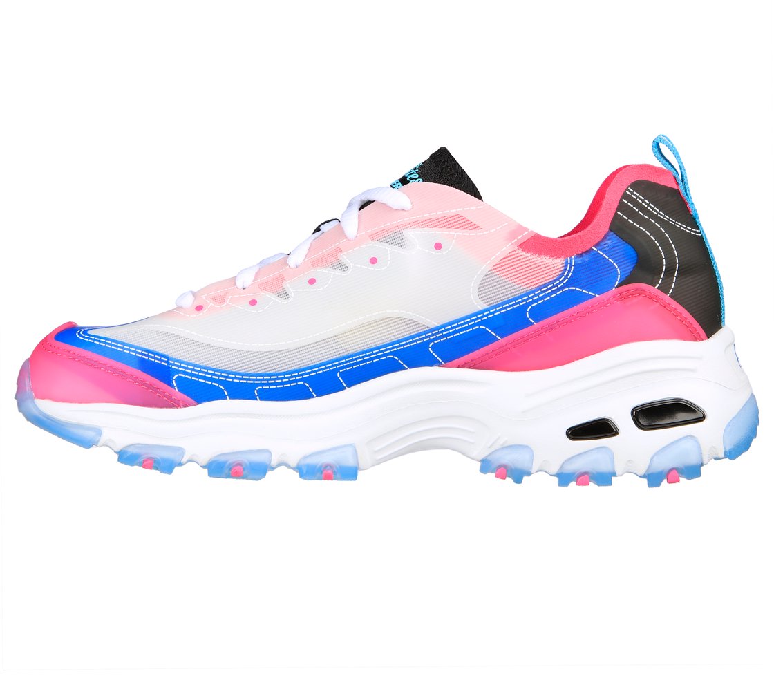 D'LITES-FRESH AIR, BLUE/HOT PINK Footwear Left View
