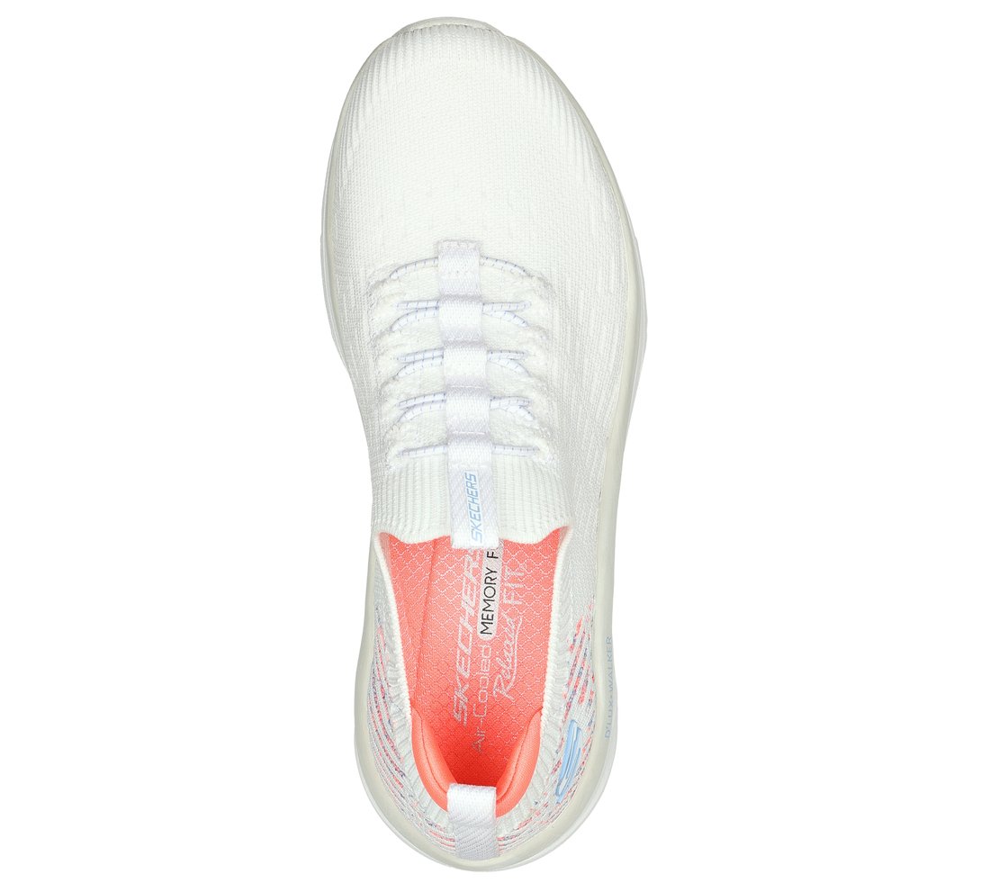 D'LUX WALKER, WHITE/HOT CORAL Footwear Top View