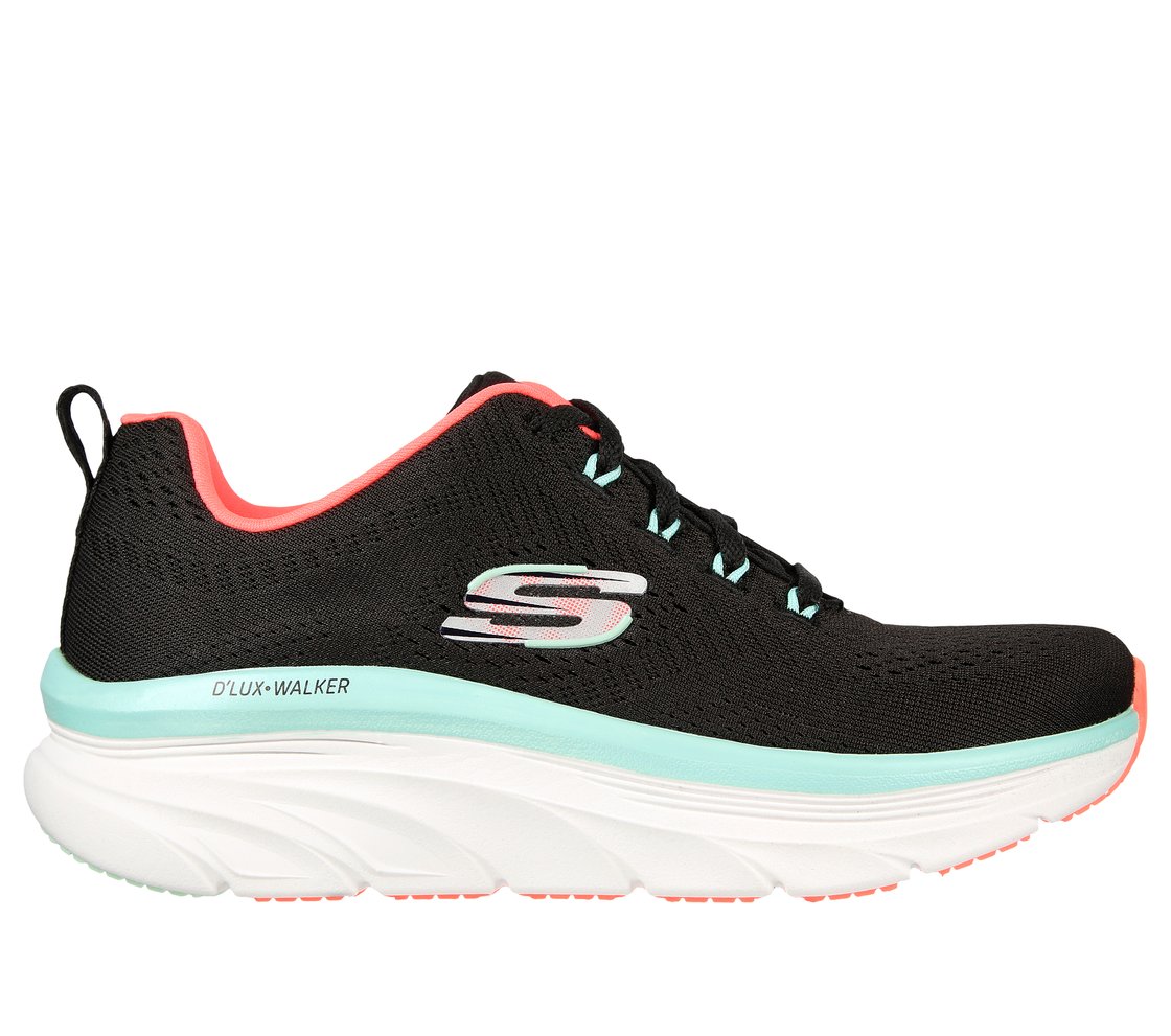 D'LUX WALKER-FRESH FINESSE, BLACK/MINT Footwear Lateral View