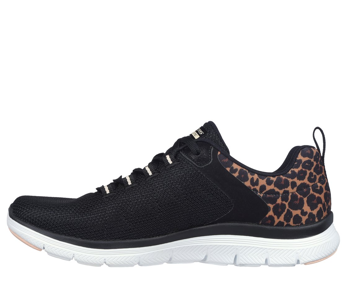FLEX APPEAL 4.0-WILD BALLAD, BLACK/LEOPARD Footwear Left View