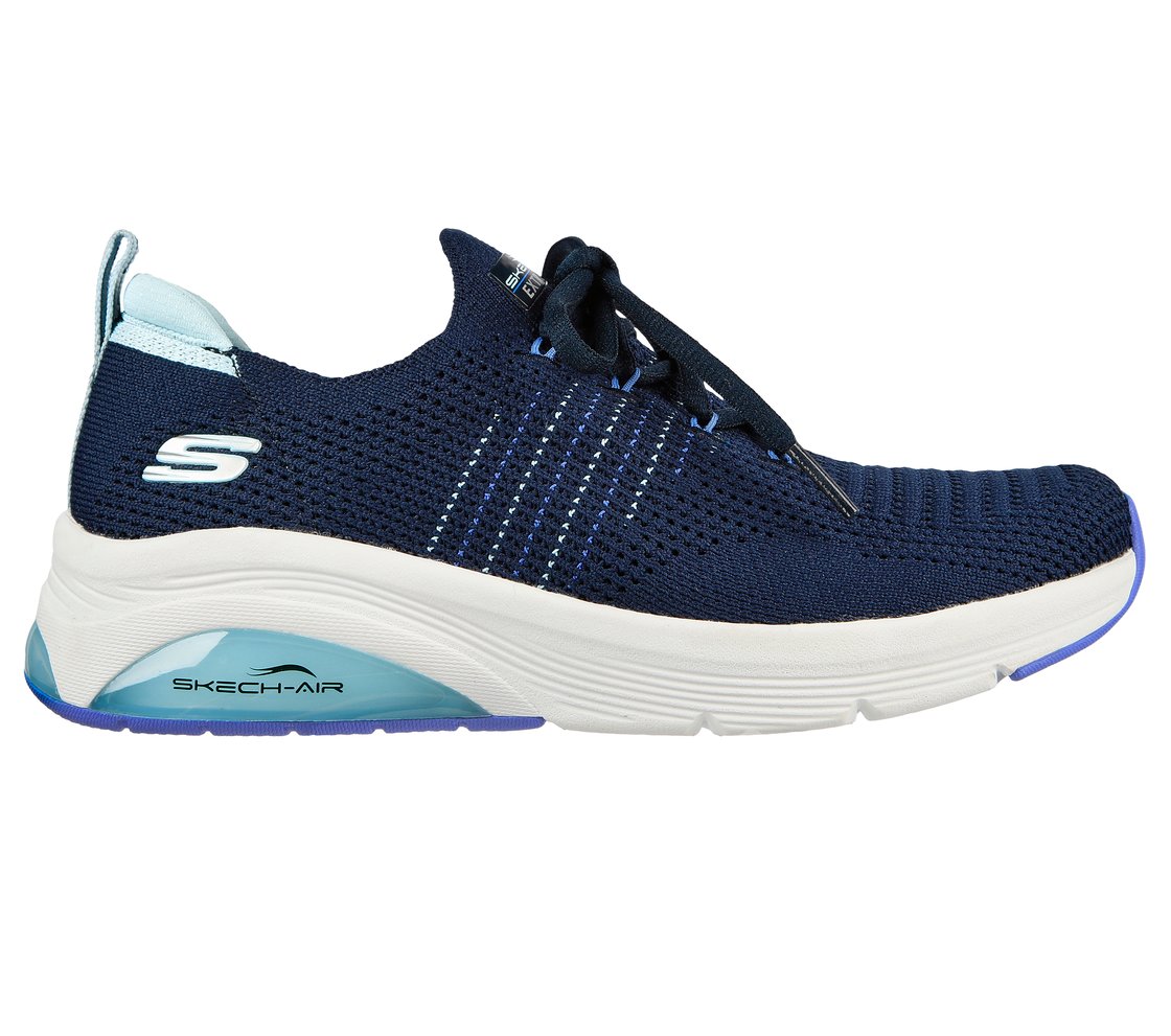 SKECH-AIR EXTREME 2.0-TIMELES, NAVY/LIGHT BLUE Footwear Lateral View