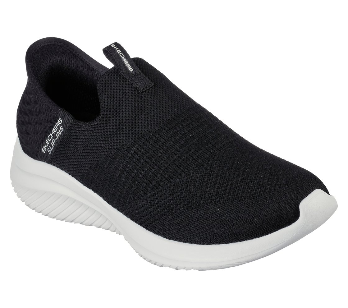 ULTRA FLEX 3.0-COZY STREAK, BLACK/WHITE Footwear Right View