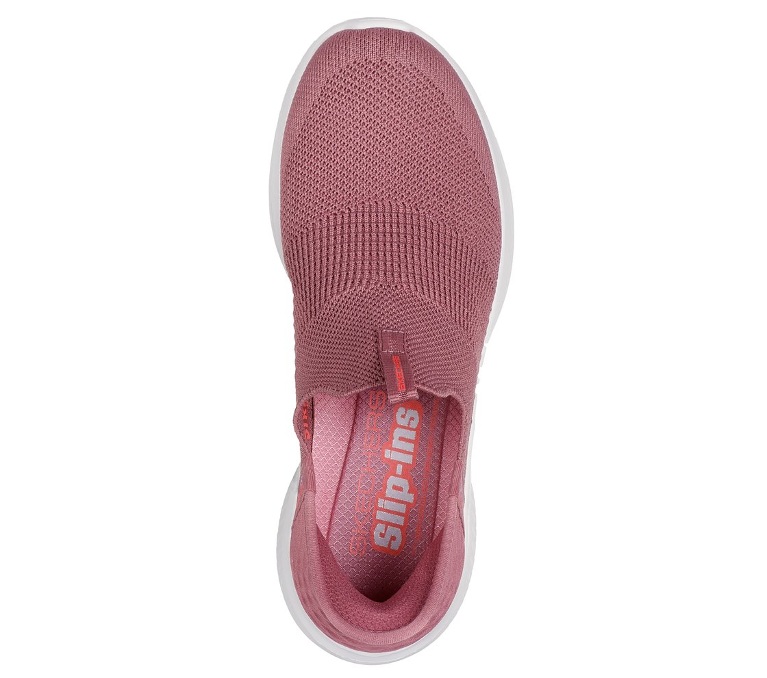 ULTRA FLEX 3.0-COZY STREAK, DARK MAUVE Footwear Top View