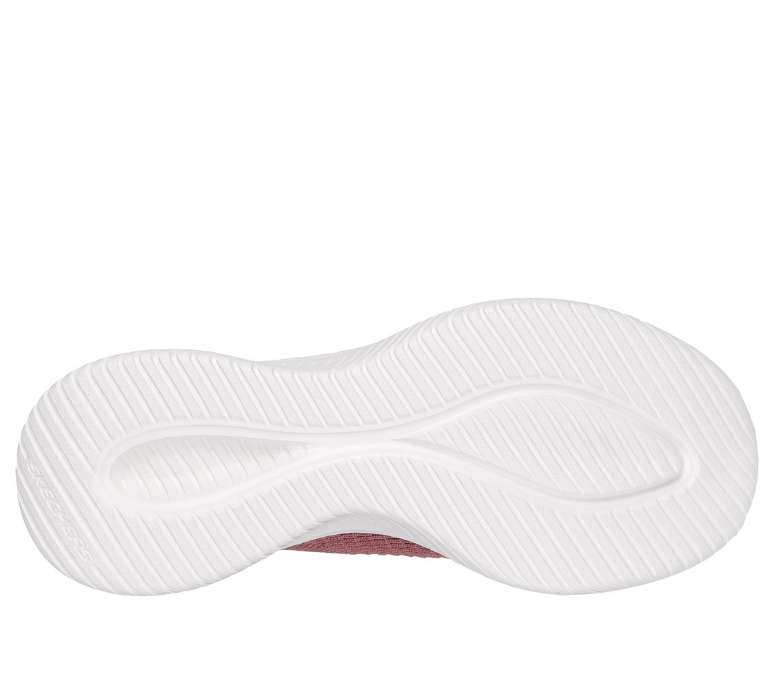 ULTRA FLEX 3.0-COZY STREAK, DARK MAUVE Footwear Bottom View
