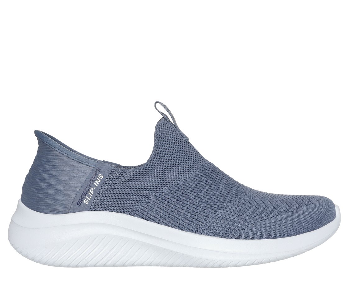 ULTRA FLEX 3.0-COZY STREAK, SLATE Footwear Lateral View