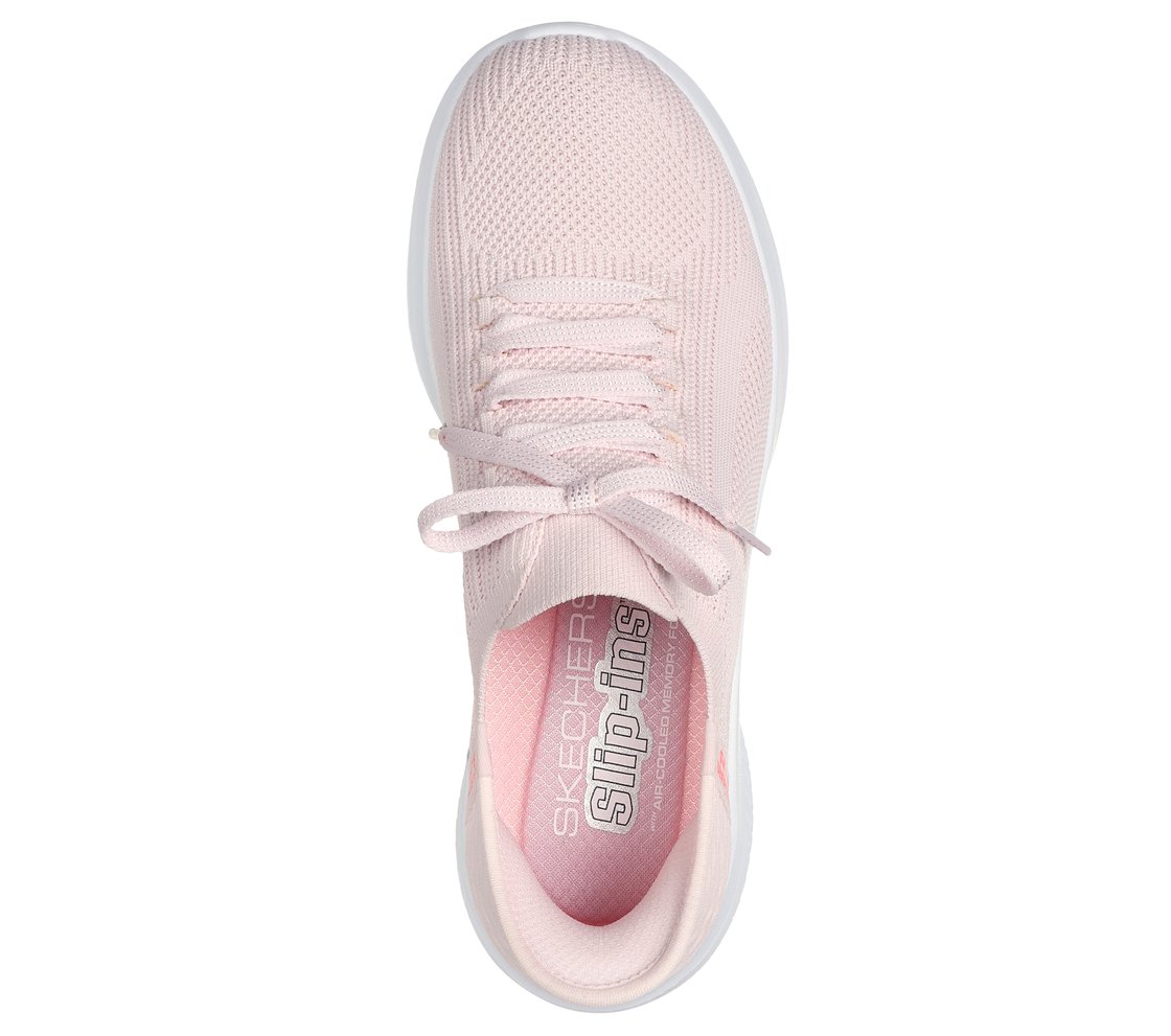SKECHERS SLIP-INS: ULTRA FLEX 3.0 - BRILLIANT, LLLIGHT PINK Footwear Top View