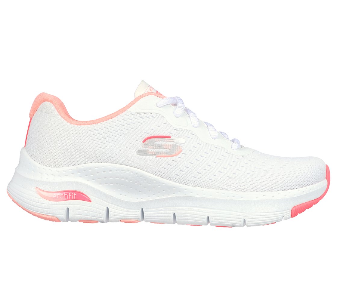 ARCH FIT-INFINITY COOL, WHITE/PINK Footwear Right View