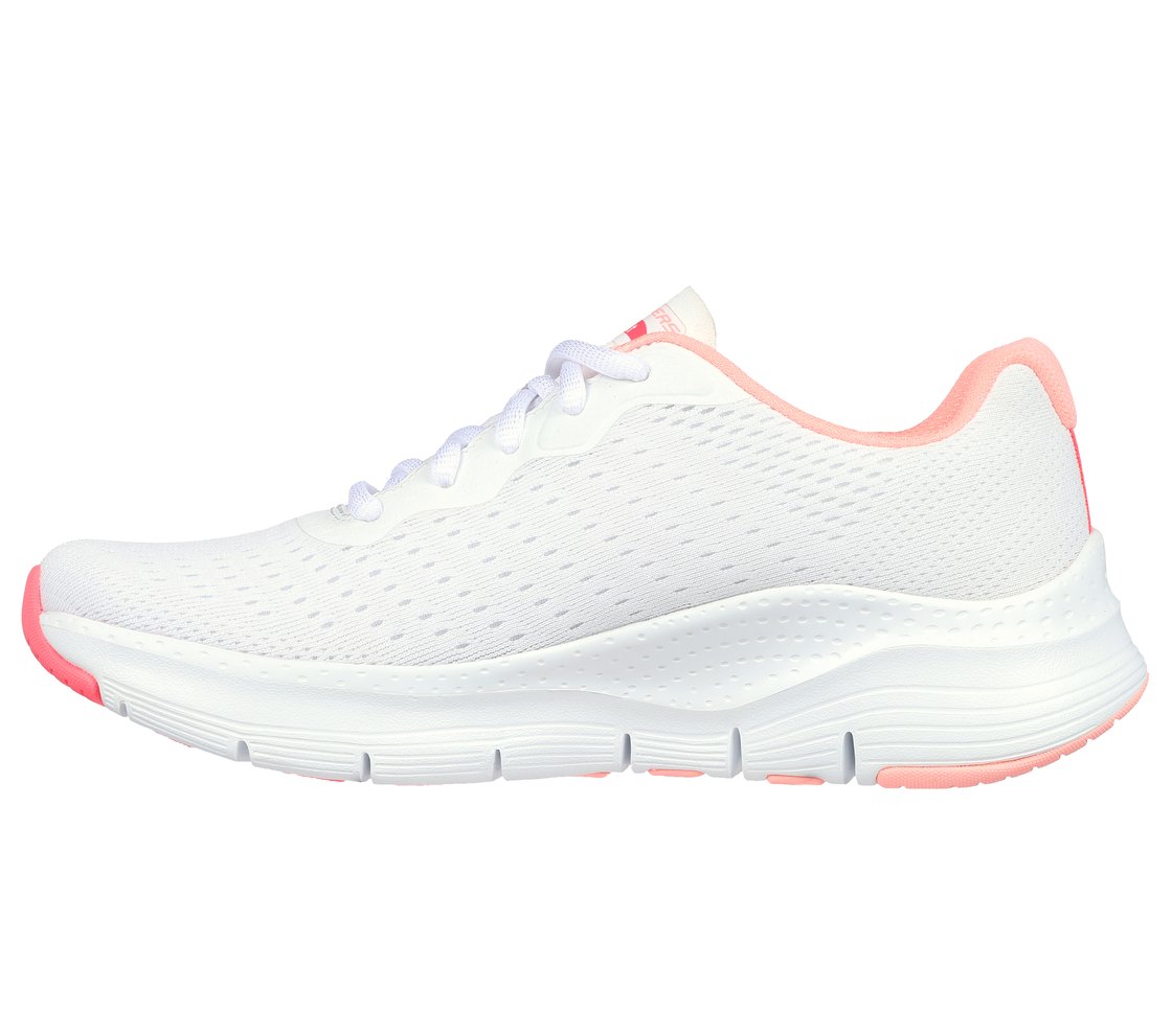 ARCH FIT-INFINITY COOL, WHITE/PINK Footwear Left View