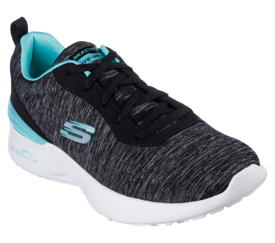 SKECH-AIR DYNAMIGHT-PURE SERE, BLACK/AQUA Footwear Right View