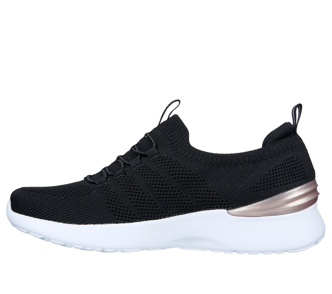 SKECH-AIR DYNAMIGHT-PERFECT S, BLACK/ROSE GOLD Footwear Left View