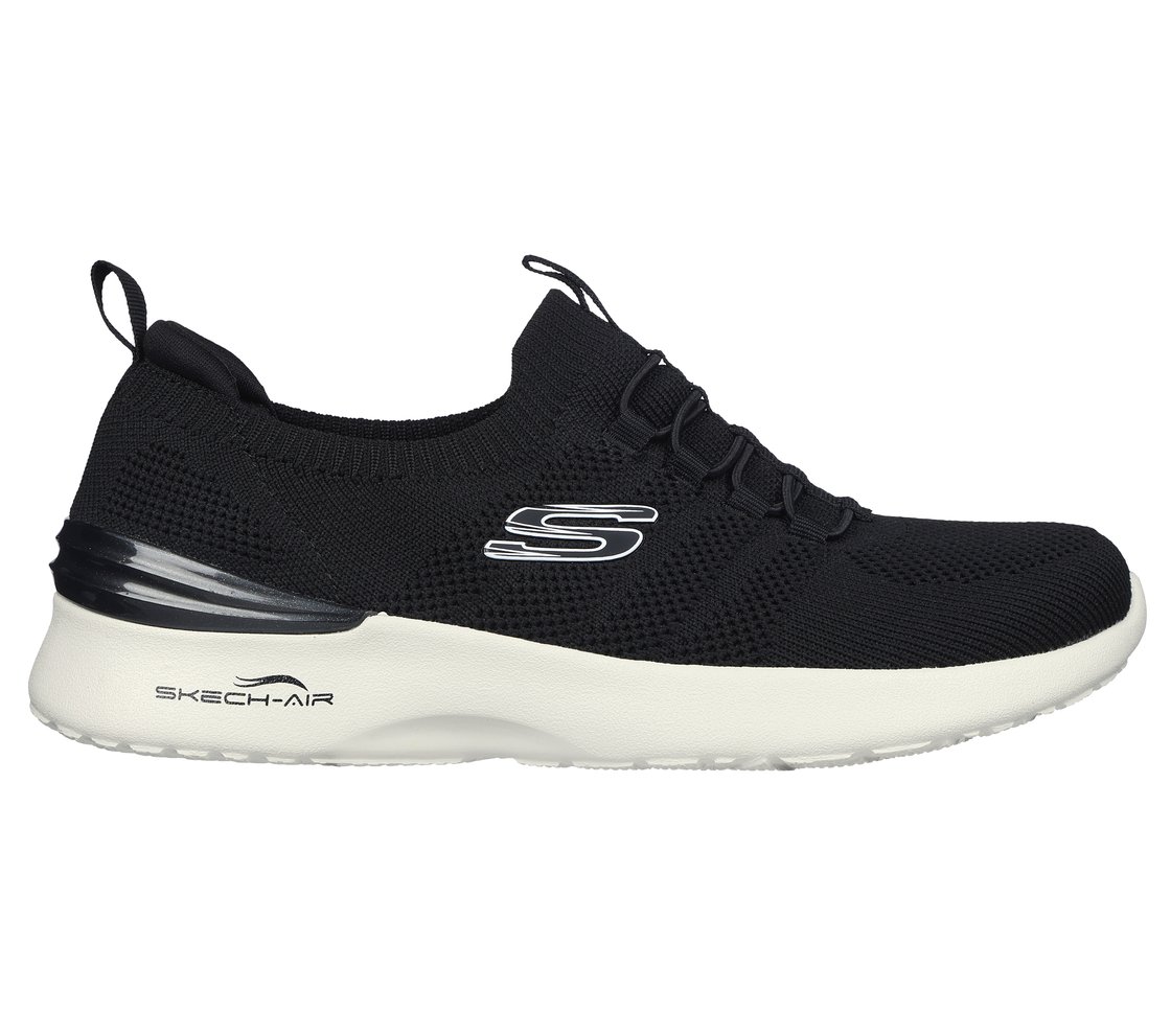 SKECH-AIR DYNAMIGHT-PERFECT S, BLACK/WHITE Footwear Right View