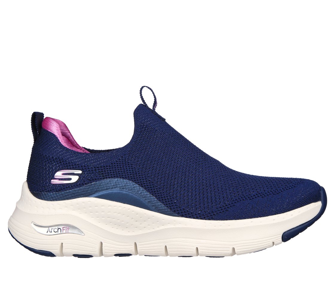 ARCH FIT-KEEP IT UP, NAVY/PURPLE Footwear Lateral View