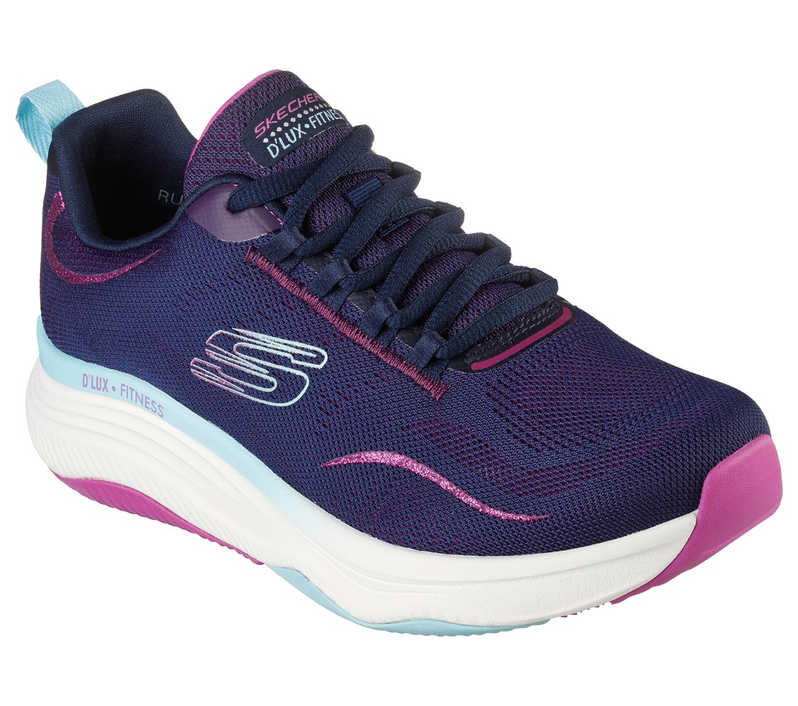 D'LUX FITNESS, NAVY/MULTI Footwear Right View