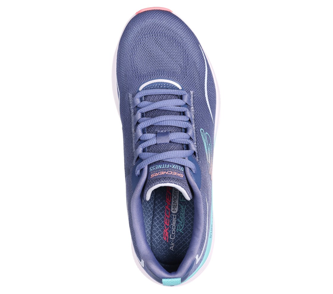 RELAXED FIT: D'LUX FITNESS, SLATE/PINK Footwear Top View