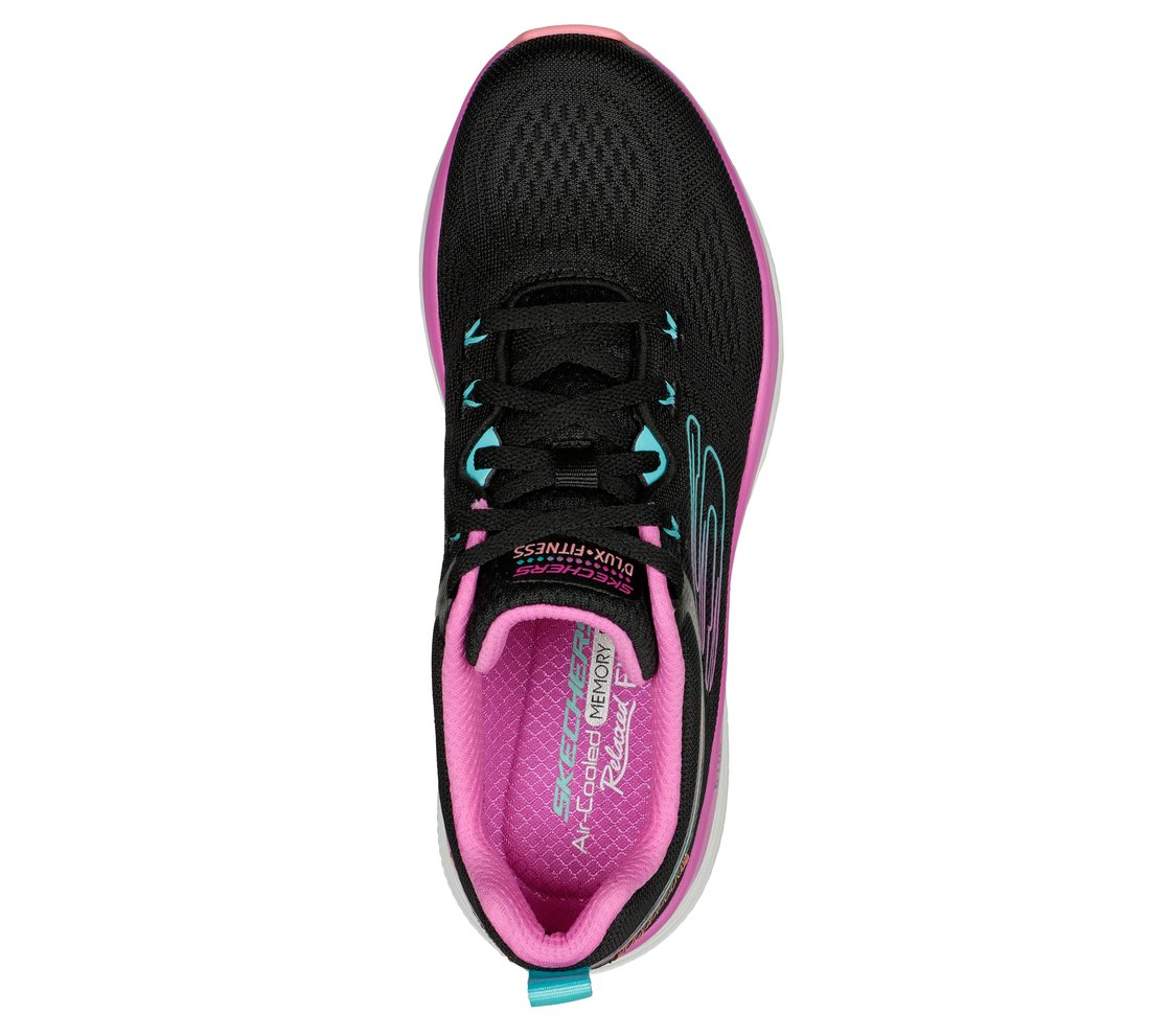 D'LUX FITNESS-NEW MOXIE, BLACK/MULTI Footwear Top View