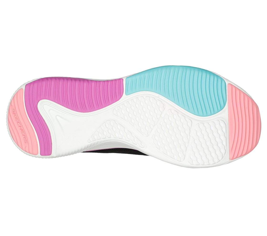 D'LUX FITNESS-NEW MOXIE, BLACK/MULTI Footwear Bottom View