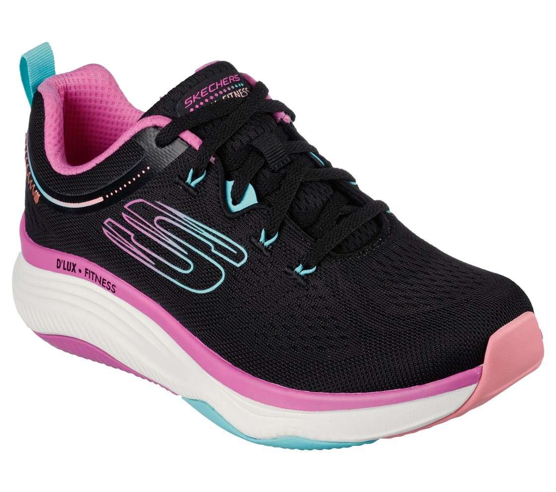 D'LUX FITNESS-NEW MOXIE, BLACK/MULTI Footwear Right View