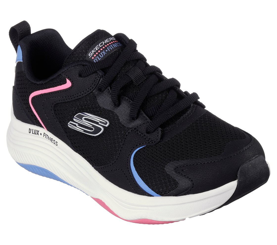 D'LUX FITNESS-MODEST FLOW, BLACK/MULTI Footwear Lateral View
