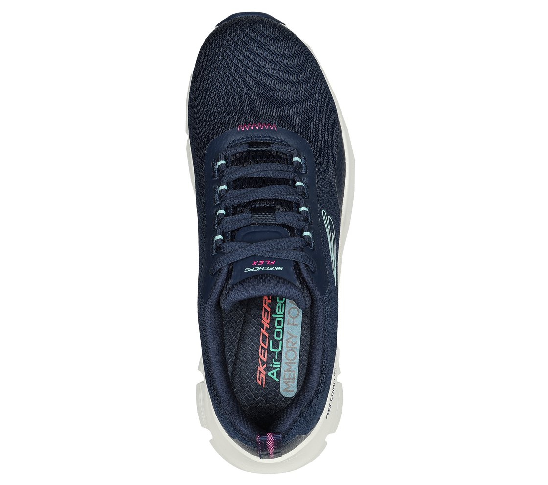 FLEX COMFORT, NAVY/PURPLE Footwear Top View