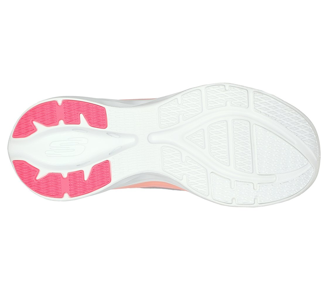 GLIDE-STEP SWIFT - QUICK FLAS, LIGHT GREY/CORAL Footwear Bottom View