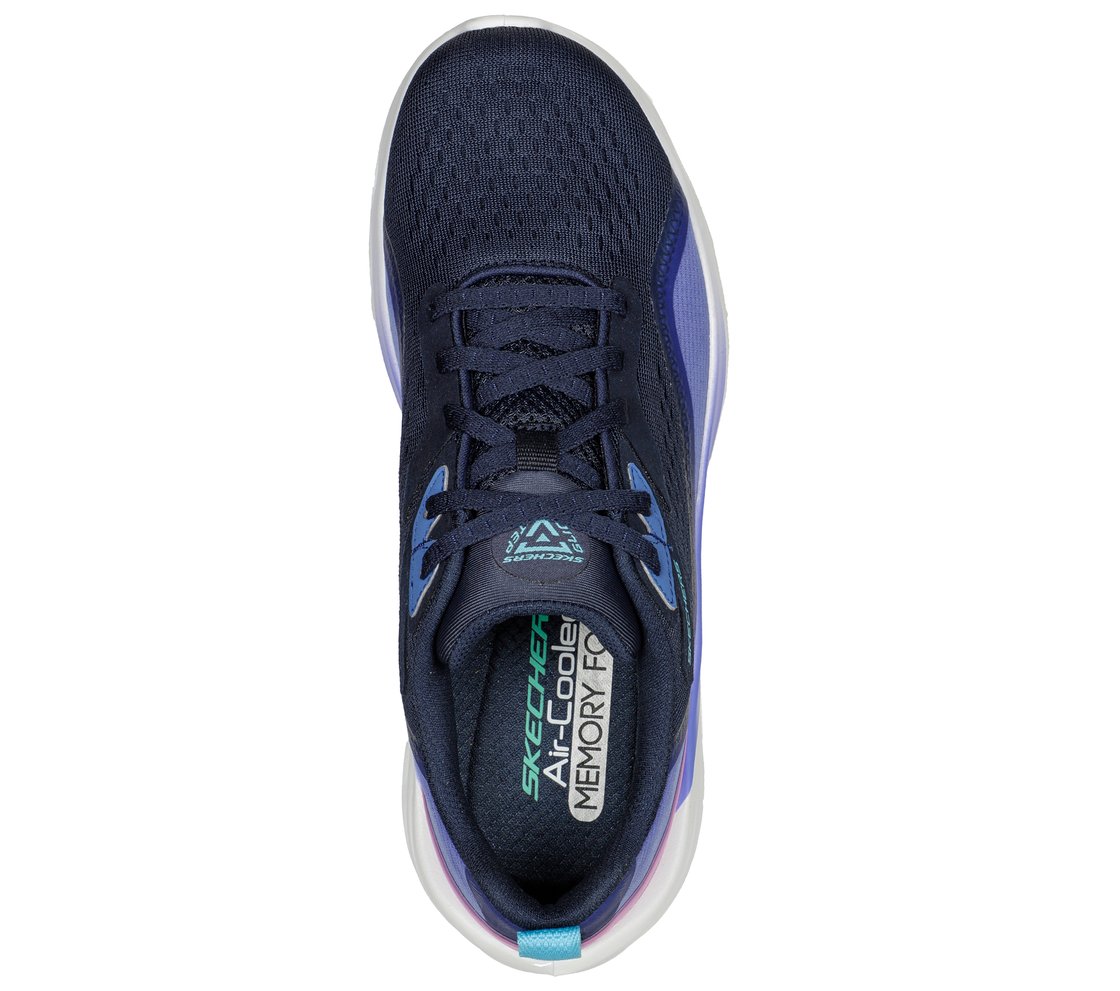 GLIDE-STEP SWIFT - QUICK FLAS, NAVY/MULTI Footwear Top View