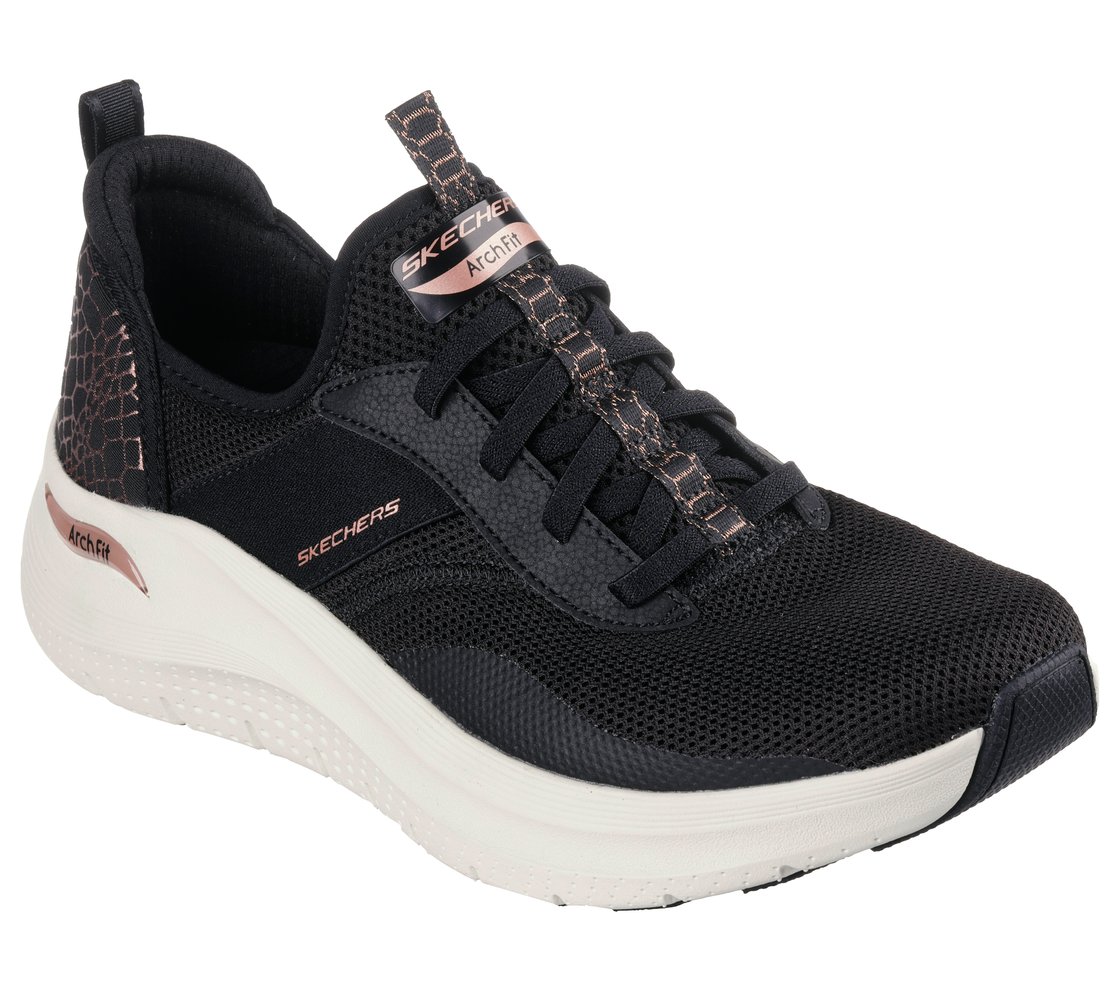 ARCH FIT 2.0 - REPTILE ROCK, BLACK/ROSE GOLD Footwear Right View