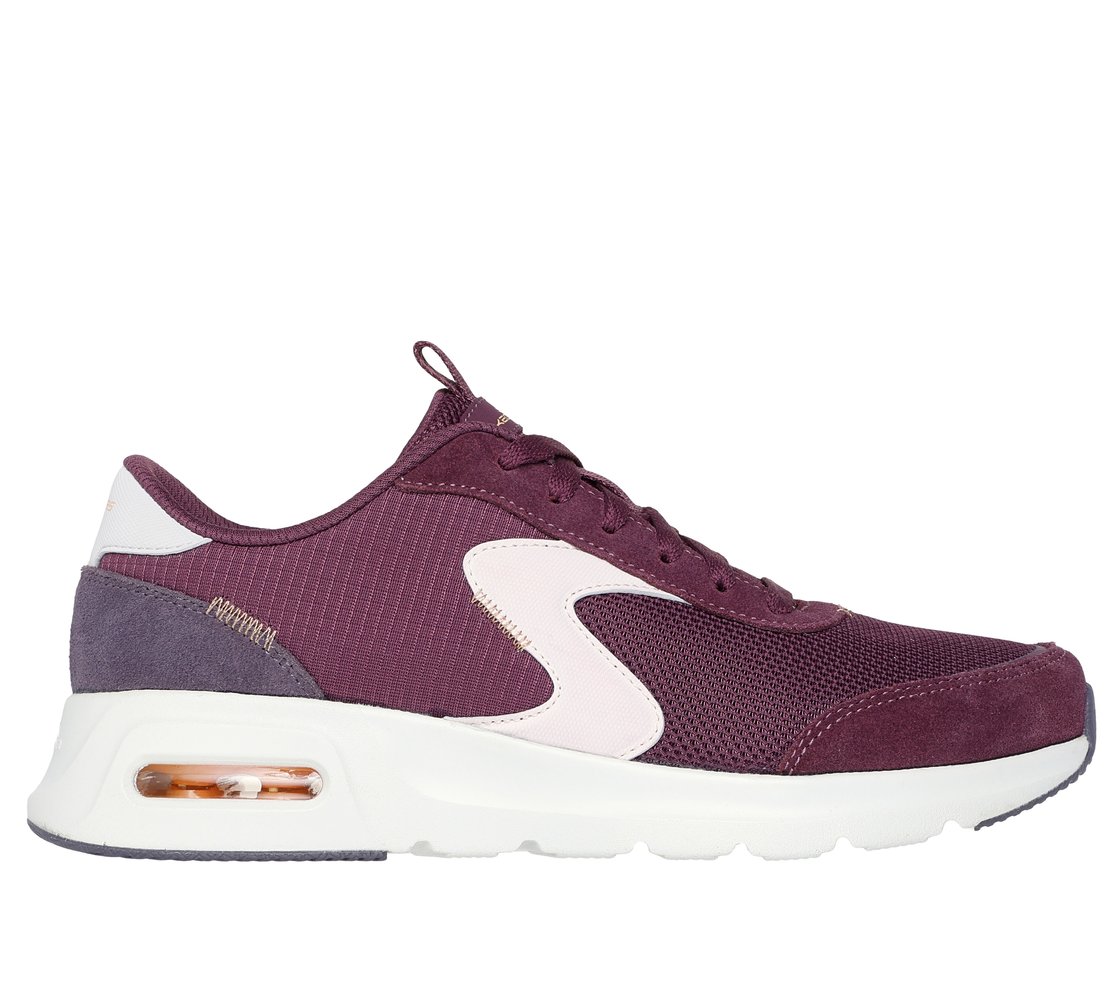 SKECH-AIR COURT-AIR WAVE, BURGUNDY/MULTI Footwear Lateral View