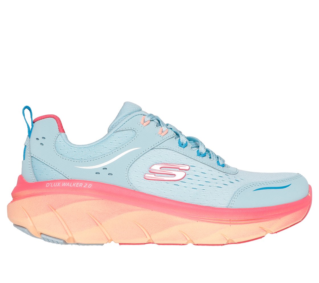 D'LUX WALKER 2.0-NEON SITES, AQUA/MULTI Footwear Lateral View