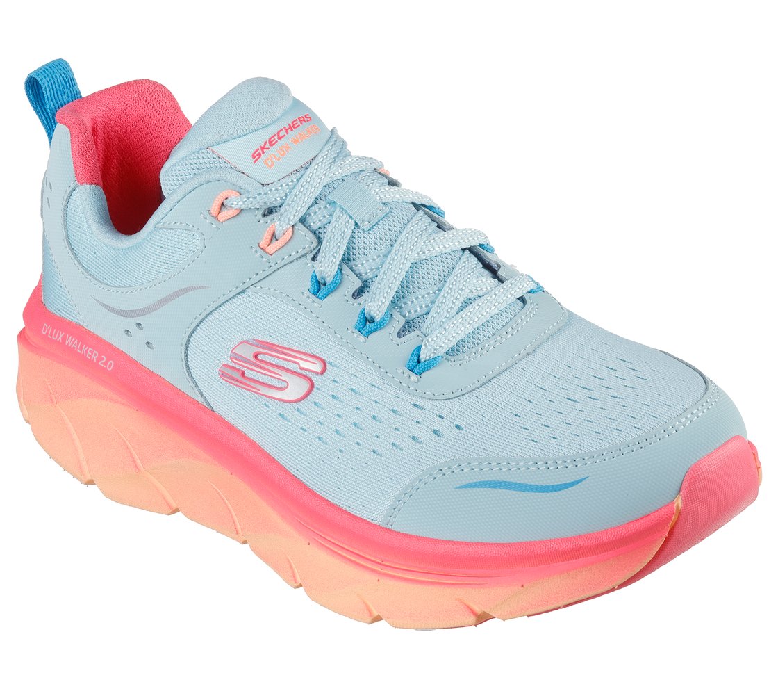 D'LUX WALKER 2.0-NEON SITES, AQUA/MULTI Footwear Right View