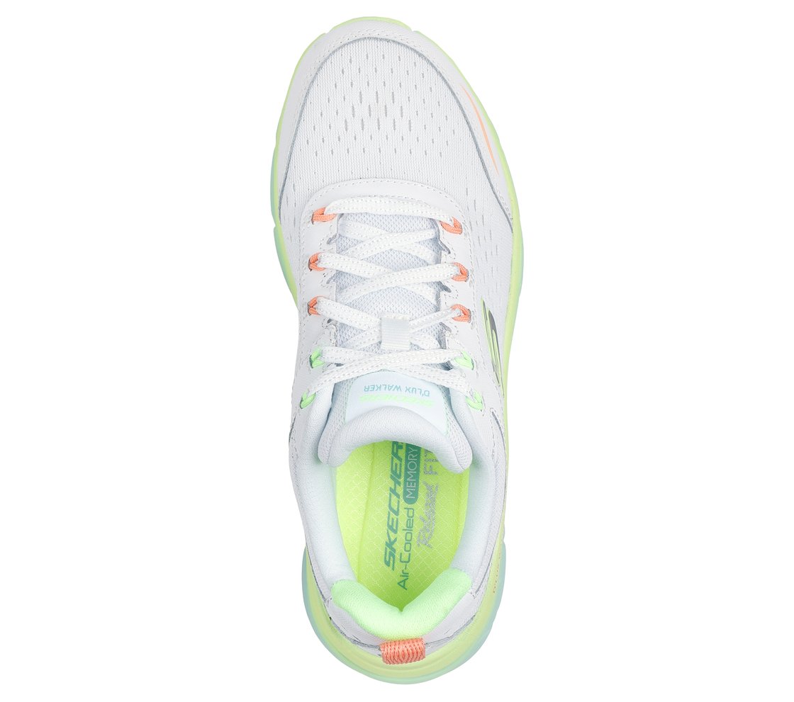 D'LUX WALKER 2.0-NEON SITES, WHITE/MULTI Footwear Top View