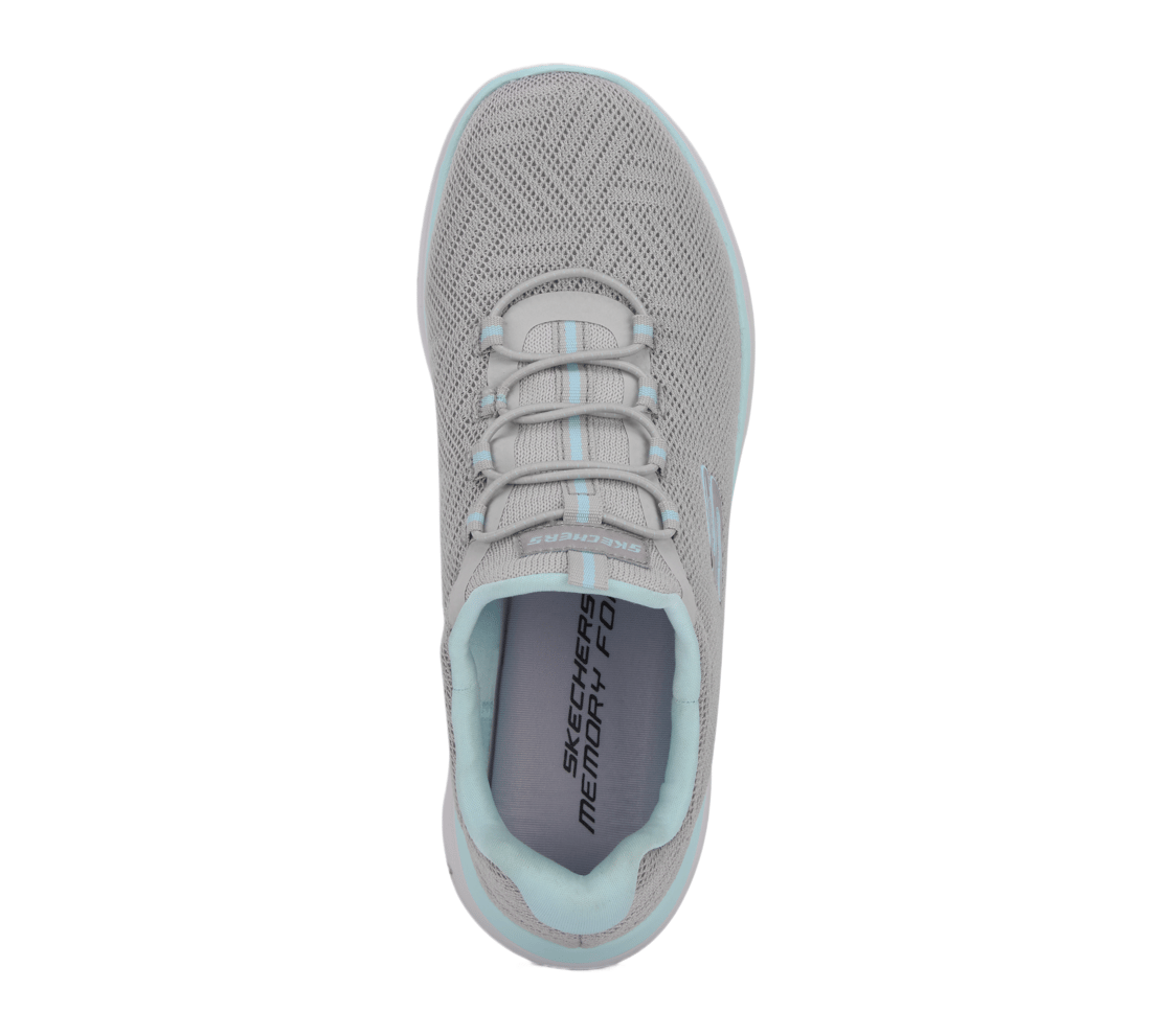 SUMMITS - ARTISTRY CHIC, GRAY/LIGHT BLUE Footwear Top View