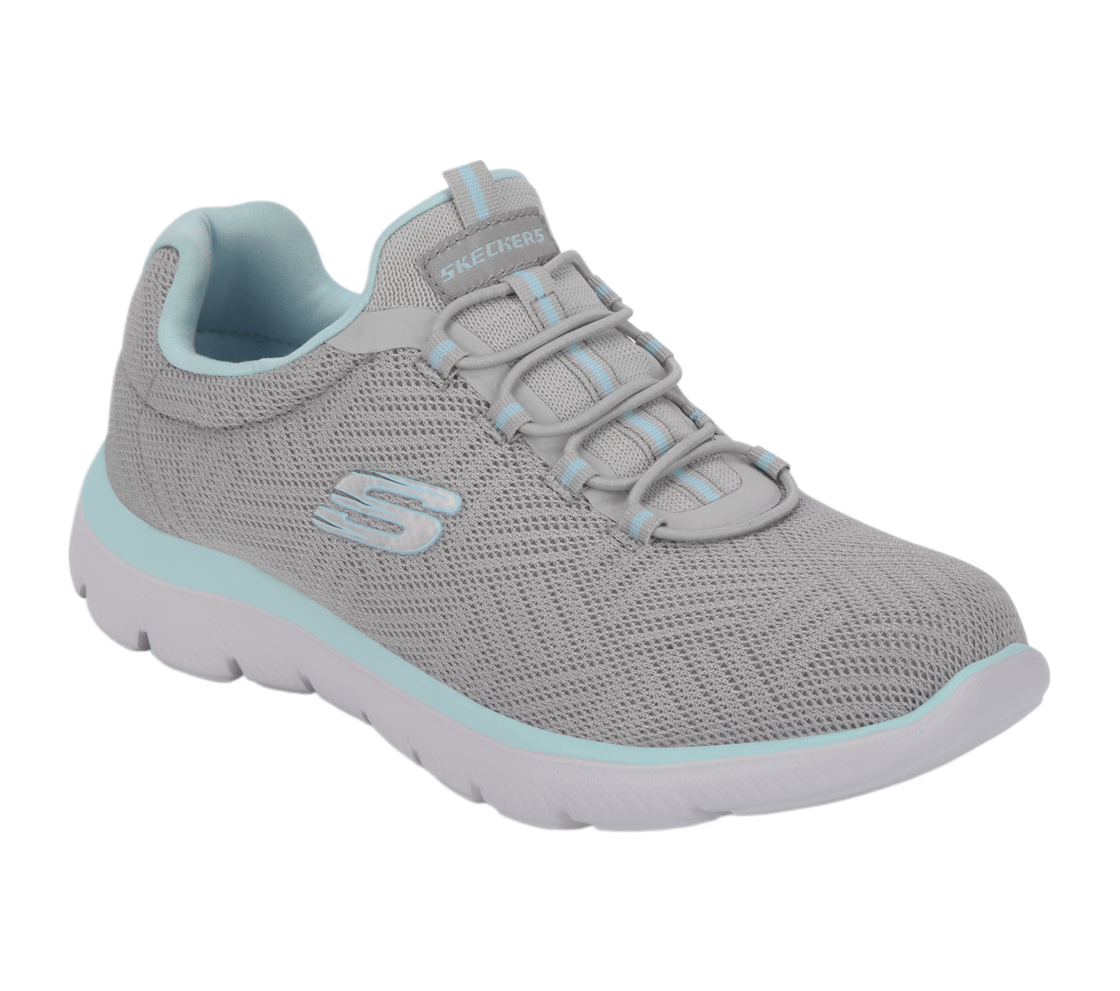 SUMMITS - ARTISTRY CHIC, GRAY/LIGHT BLUE Footwear Right View