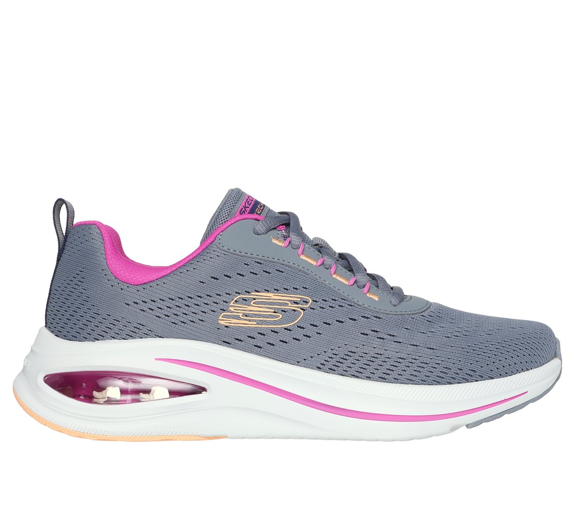 SKECH-AIR META-AIRED OUT, GREY/MULTI Footwear Lateral View