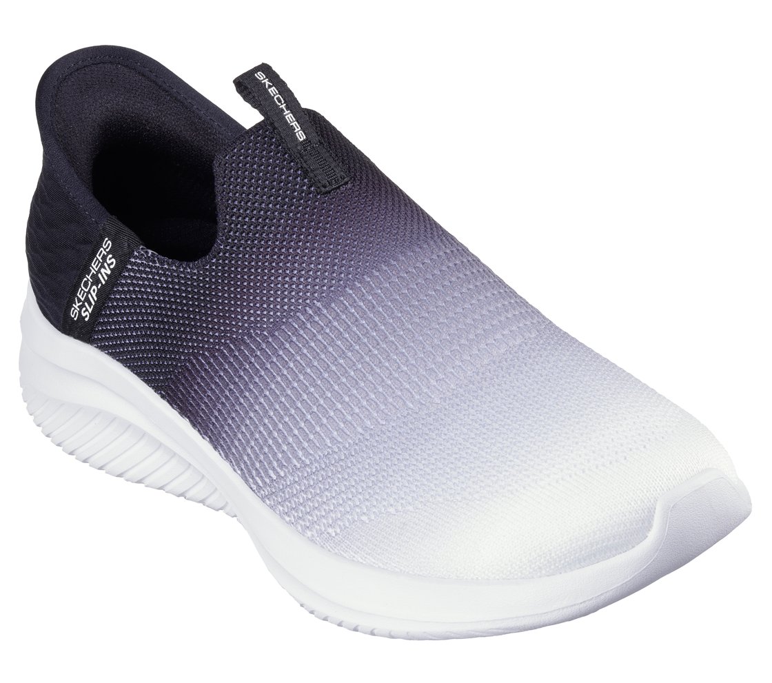 SKECHERS SLIP-INS: ULTRA FLEX 3.0 - BEAUTY BLEND, BLACK/WHITE