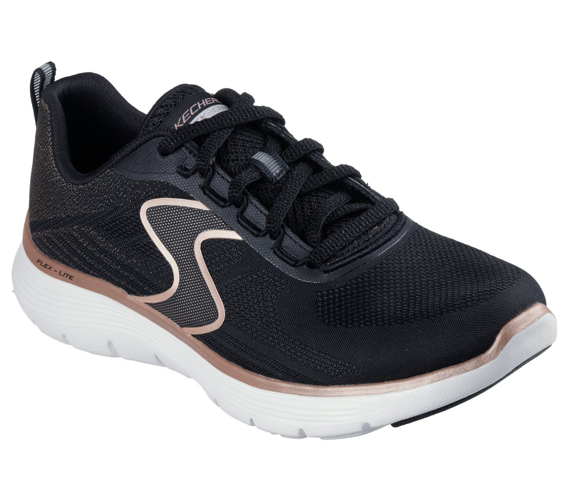 FLEX APPEAL 5.0-LUXE GLOW, BLACK/ROSE GOLD Footwear Right View