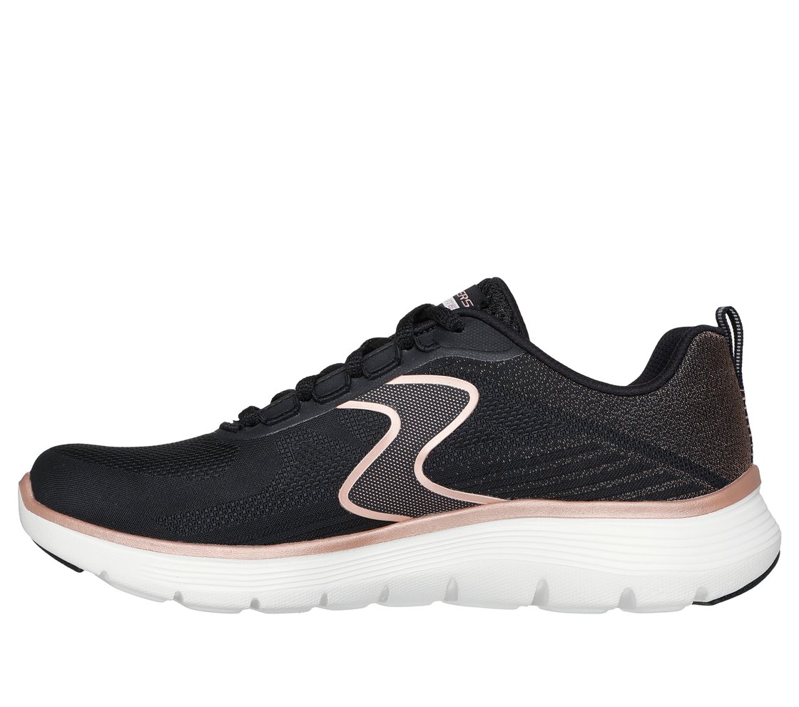 FLEX APPEAL 5.0-LUXE GLOW, BLACK/ROSE GOLD Footwear Left View