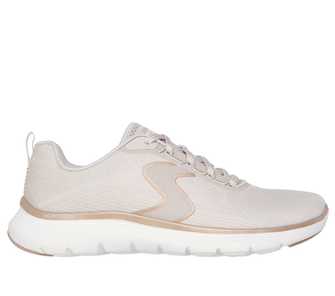 FLEX APPEAL 5.0-LUXE GLOW, NATURAL/GOLD Footwear Lateral View