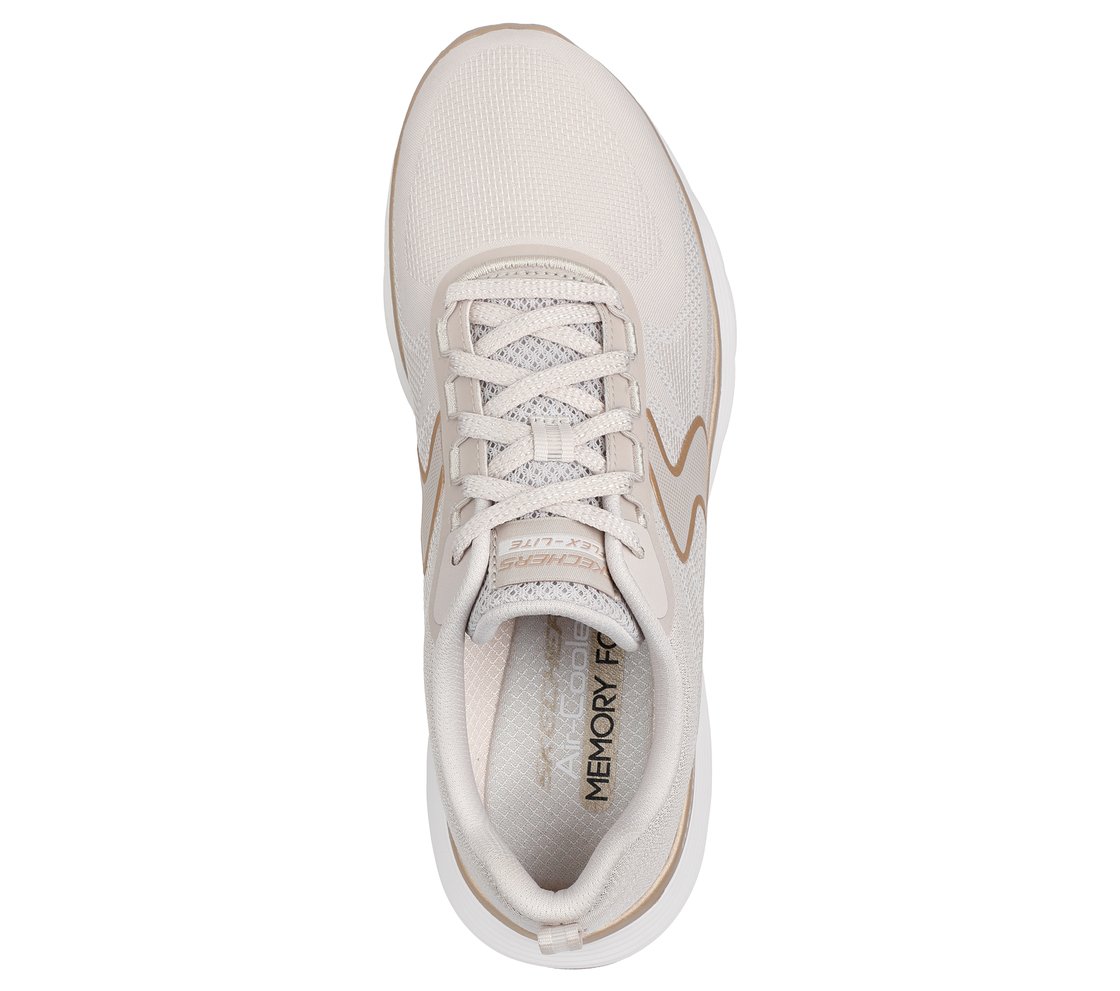 FLEX APPEAL 5.0-LUXE GLOW, NATURAL/GOLD Footwear Top View