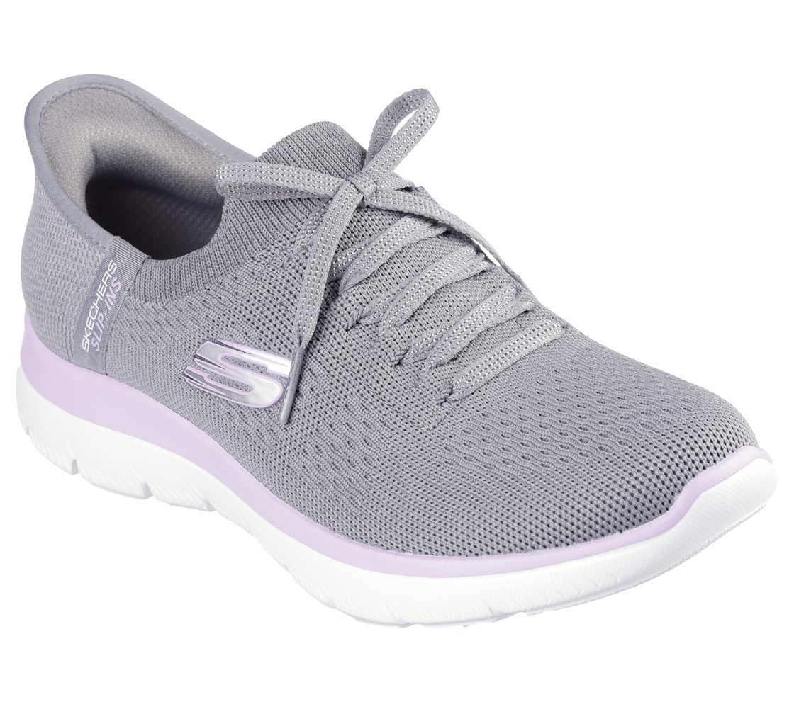 SUMMITS-NEW DAILY, GREY/LAVENDER Footwear Right View