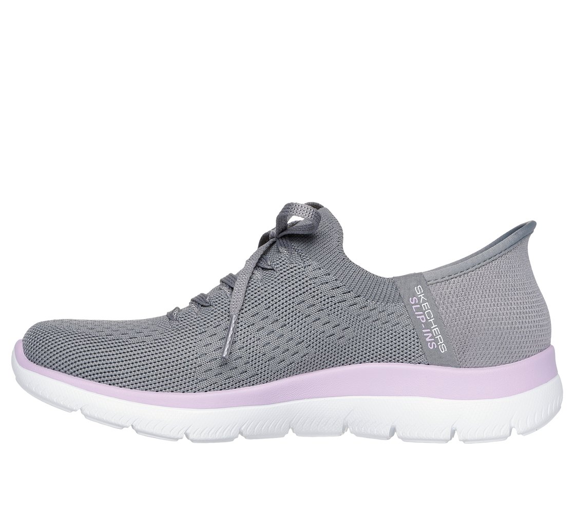 SUMMITS-NEW DAILY, GREY/LAVENDER Footwear Left View