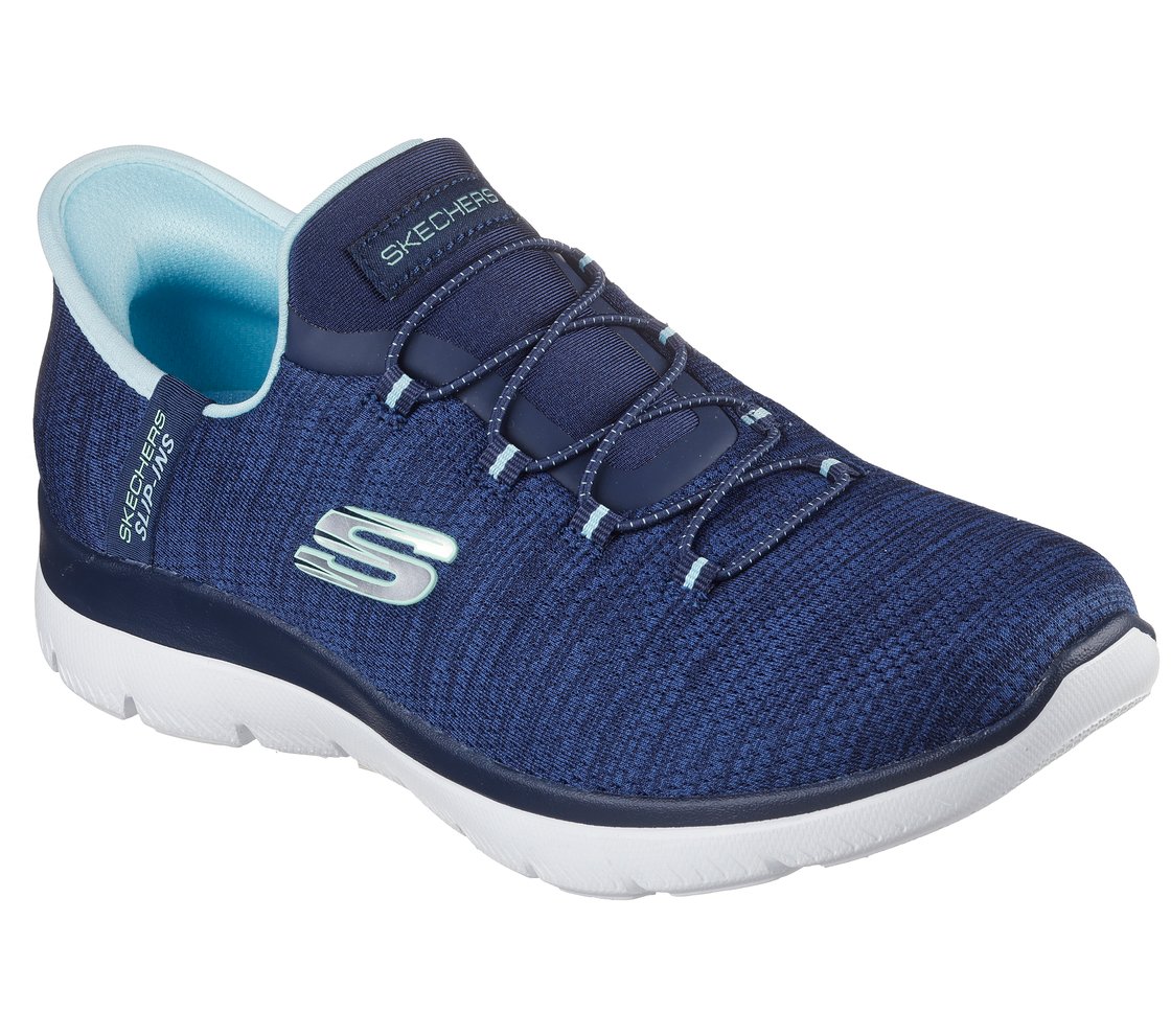 SUMMITS-EVERYDAY SET, NAVY/AQUA Footwear Right View