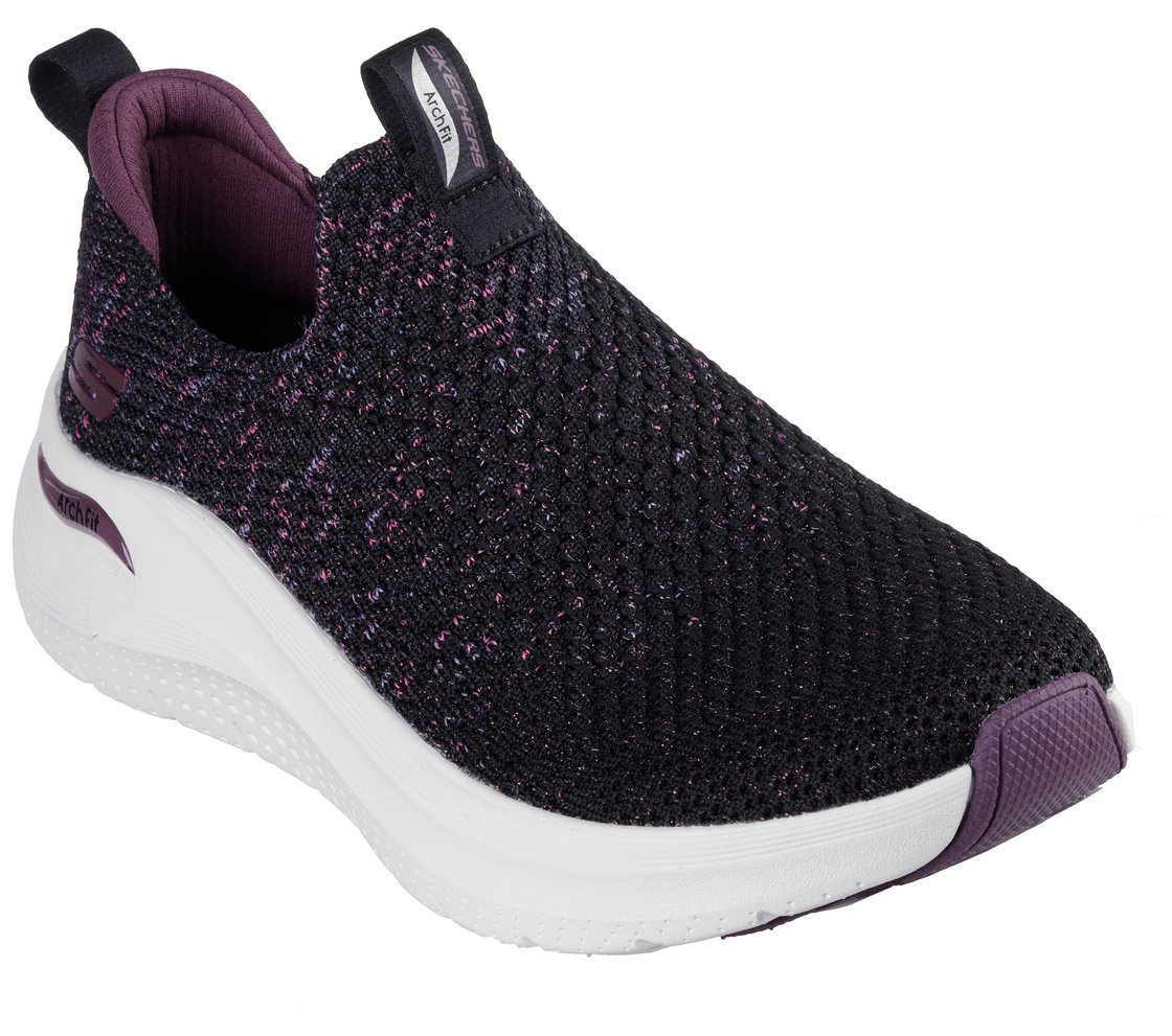 ARCH FIT 2.0-SHEER SHIMMER, BLACK/PURPLE Footwear Right View
