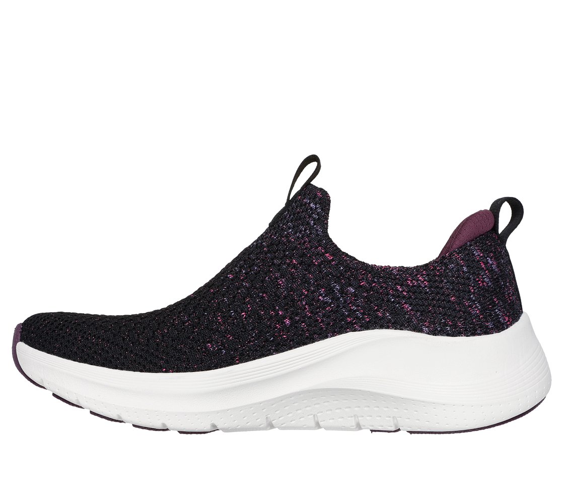 ARCH FIT 2.0-SHEER SHIMMER, BLACK/PURPLE Footwear Left View