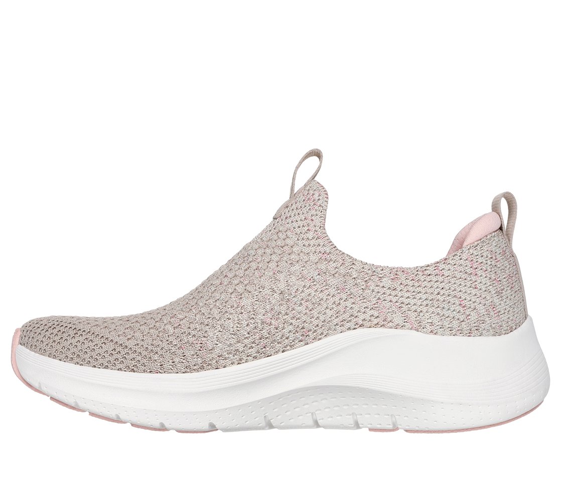 ARCH FIT 2.0-SHEER SHIMMER, TAUPE/PINK Footwear Left View