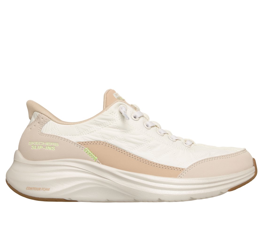 CONTOUR FOAM, WHITE/NATURAL Footwear Lateral View