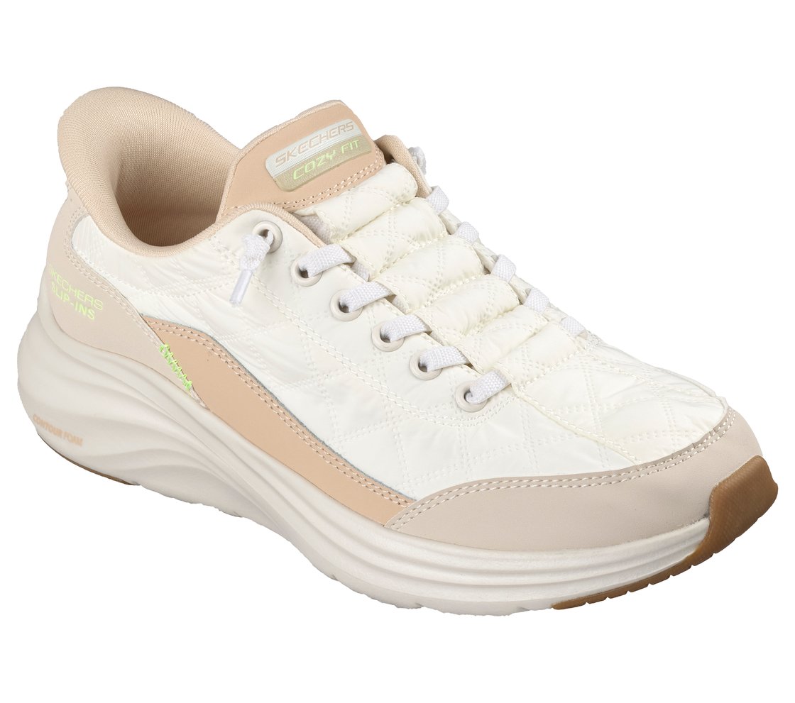 CONTOUR FOAM, WHITE/NATURAL Footwear Right View