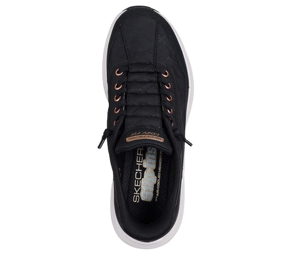CONTOUR FOAM-GOLDEN HOUR, BLACK/ROSE GOLD Footwear Top View