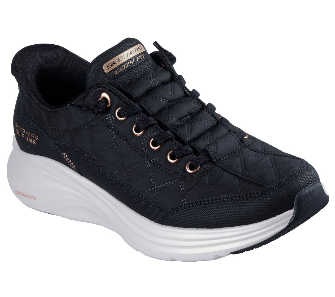 CONTOUR FOAM-GOLDEN HOUR, BLACK/ROSE GOLD Footwear Right View