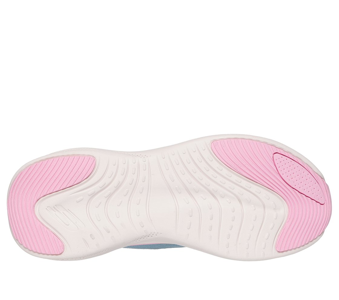 SKECH CLOUD-PERFECTLY PLUSH, SLATE/PINK Footwear Bottom View